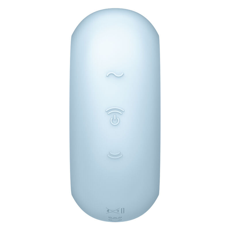 SATISFYER - STIMOLATORE E VIBRATORE A DOPPIO PRO TO GO 3 BLU – Stimolatore dell'aria nessuna vibrazione – foto 4