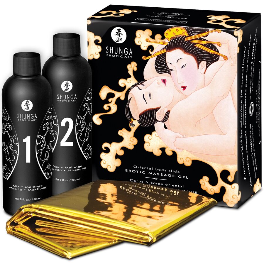 SHUNGA - GEL DA MASSAGGIO EROTICO CORPO A CORPO AL MELONE ORIENTALE – Kit per massaggi