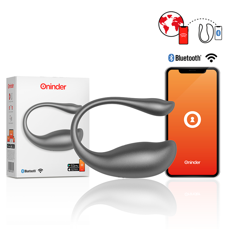 ONINDER - UOVO VIBRANTE NAIROBI NERO - APP GRATUITA – Vibratori con APP