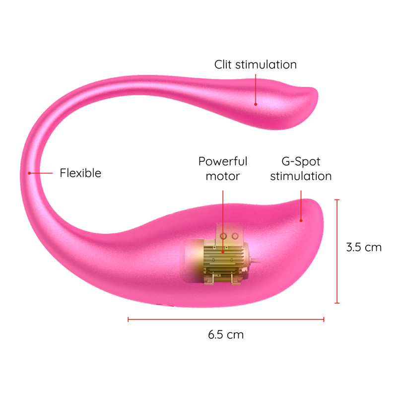 ONINDER - UOVO VIBRANTE NAIROBI ROSA - APP GRATUITA – Vibratori con APP – foto 3