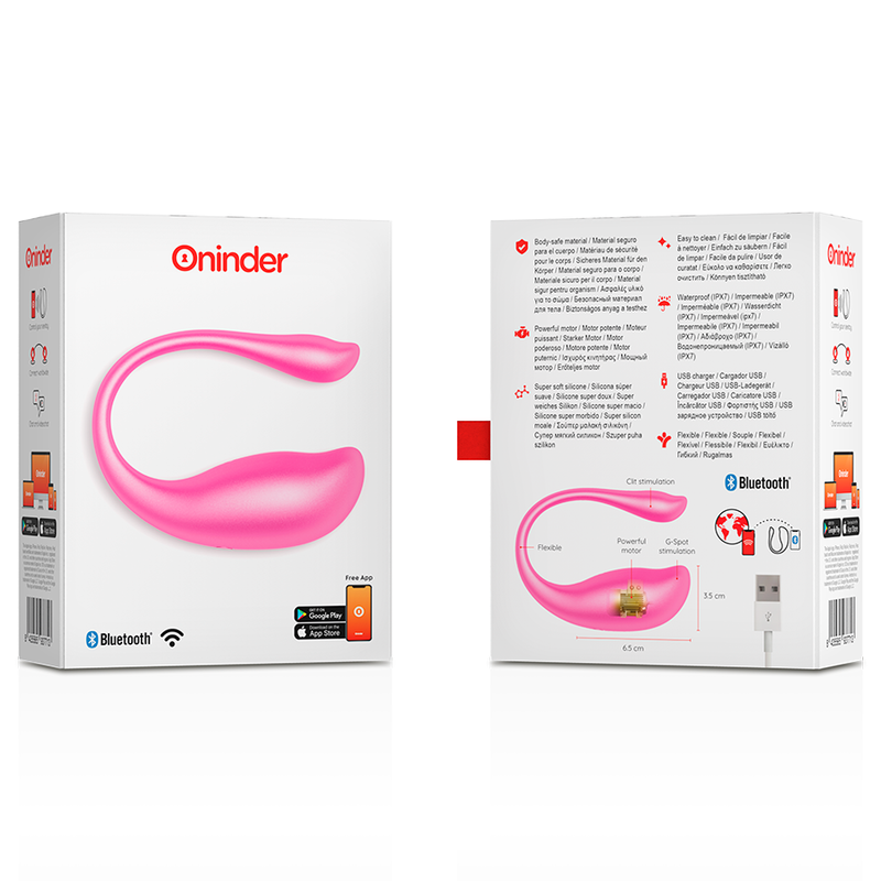 ONINDER - UOVO VIBRANTE NAIROBI ROSA - APP GRATUITA – Vibratori con APP – foto 6