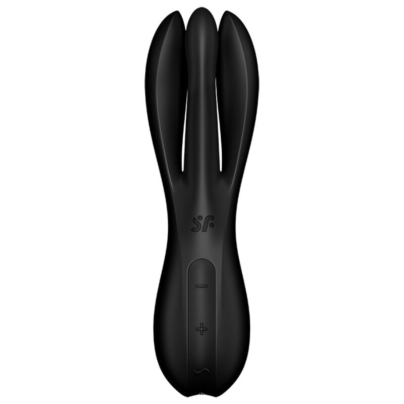 SATISFYER - VIBRATORE THREESOME 2 NERO – Per il clitoride – foto 3