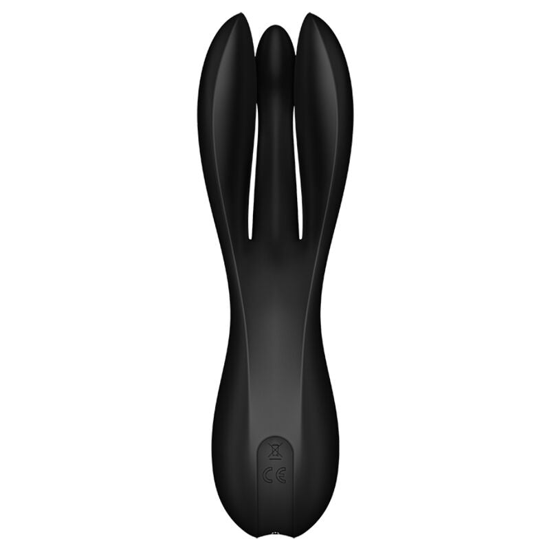 SATISFYER - VIBRATORE THREESOME 2 NERO – Per il clitoride