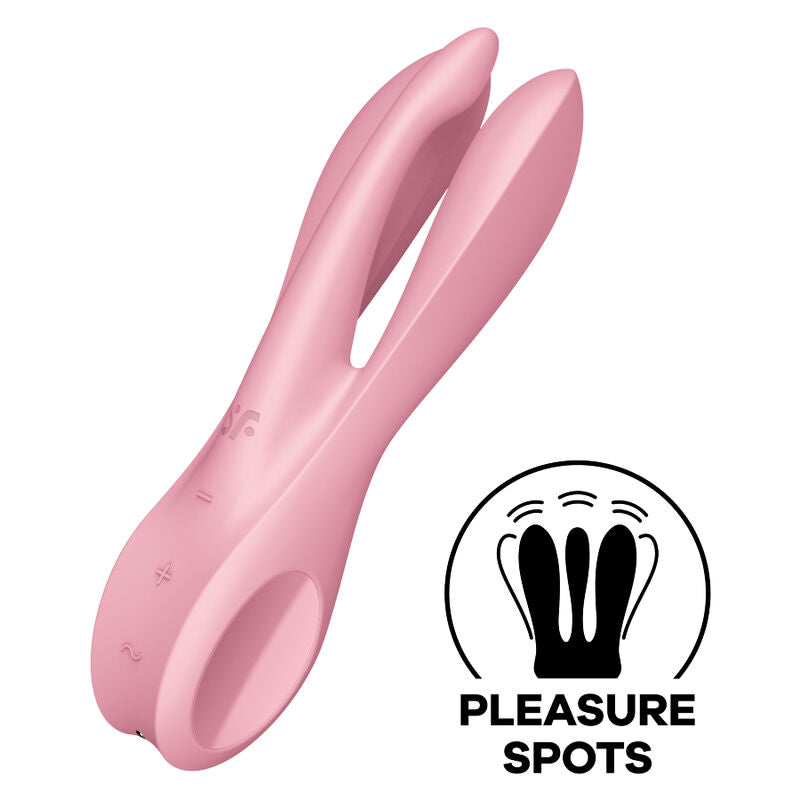 SATISFYER - THREESOME 1 VIBRATORE ROSA – Per il clitoride – foto 2