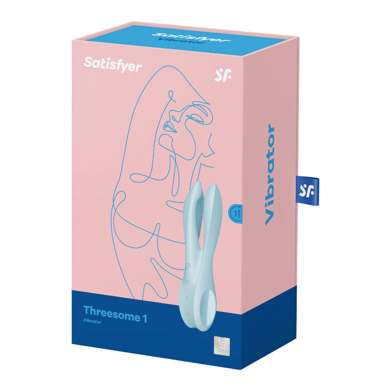SATISFYER - THREESOME 1 VIBRATORE BLU – Per il clitoride – foto 5