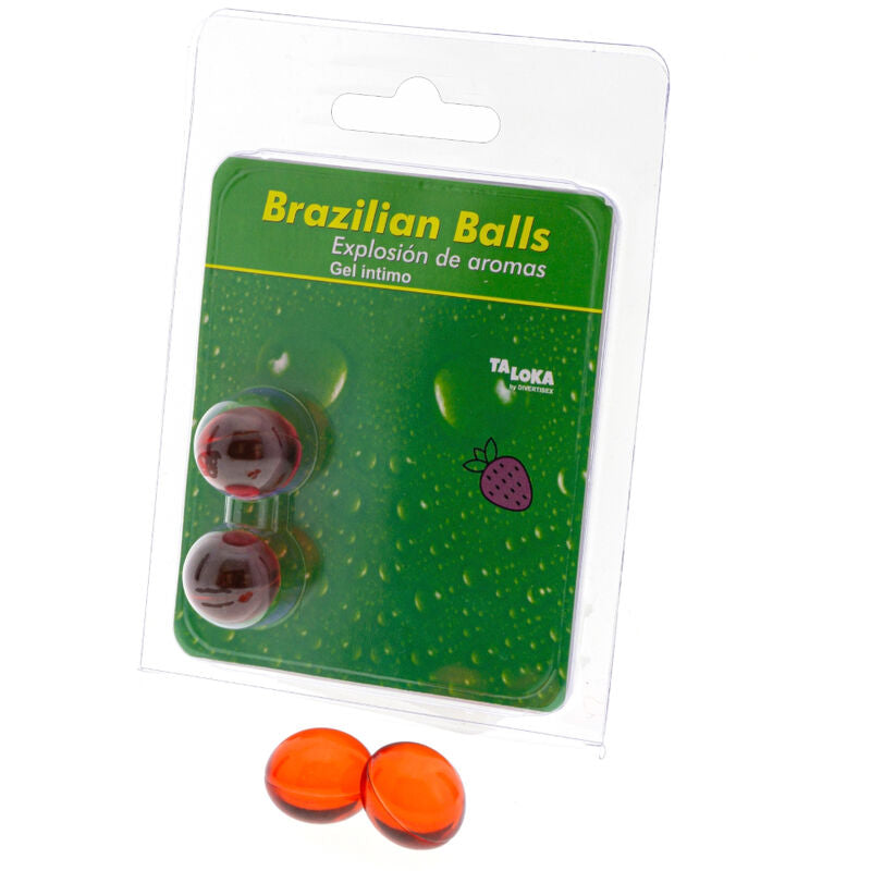 TALOKA - 2 PALLINE BRASILIANE GEL INTIMO ALLA FRAGOLA – Palle brasiliane – foto 2