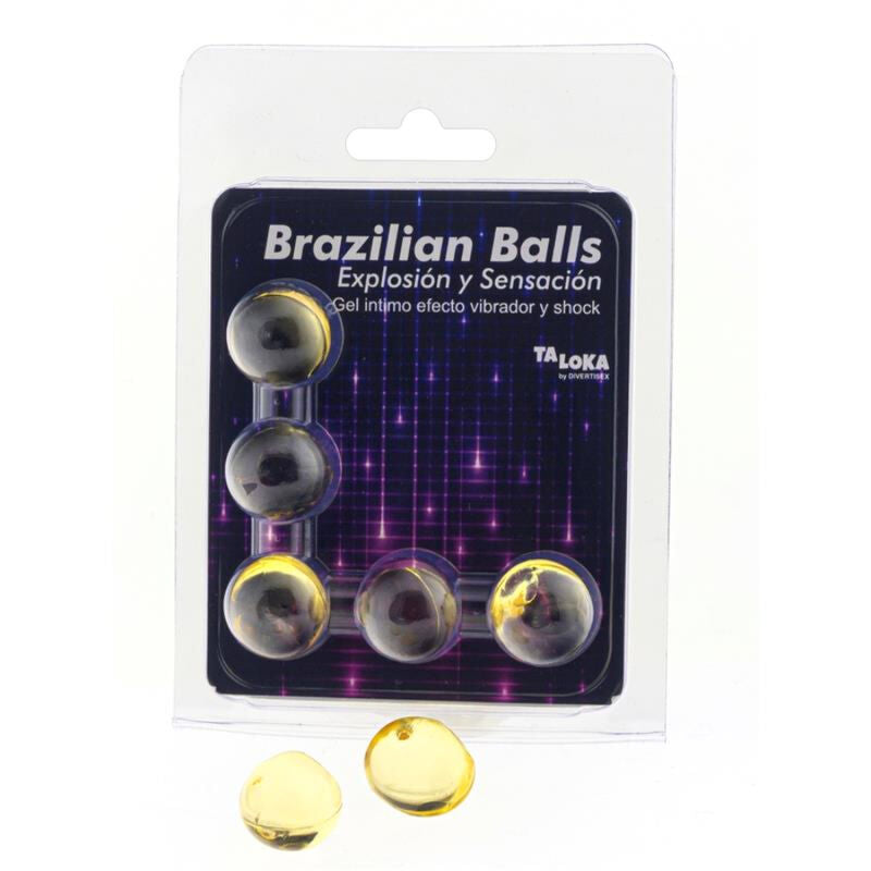 TALOKA - 5 SFERE BRASILIANE GEL EMOZIONANTE VIBRANTE ED EFFETTO SHOCK – Palle brasiliane – foto 2