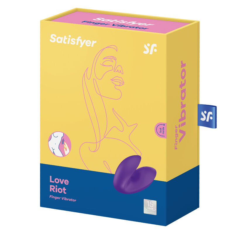 SATISFYER - VIBRATORE DA DITA LOVE RIOT VIOLA – Vibratori da dito – foto 4