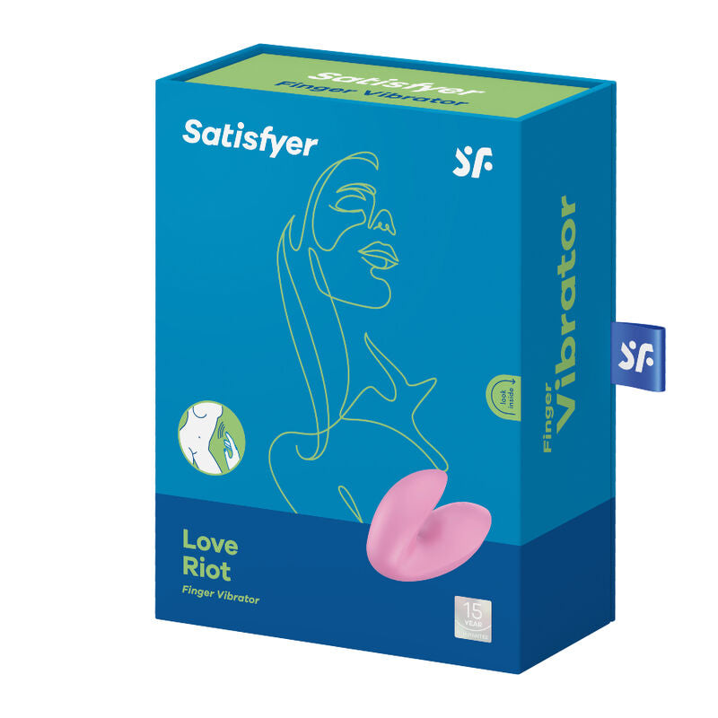 SATISFYER - VIBRATORE DA DITA LOVE RIOT ROSA – Vibratori da dito – foto 4