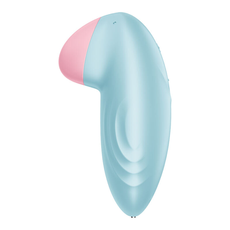 SATISFYER - VIBRATORE DA LAY-ON TROPICAL TIP BLU – Vibratori clitoridei da posare – foto 2