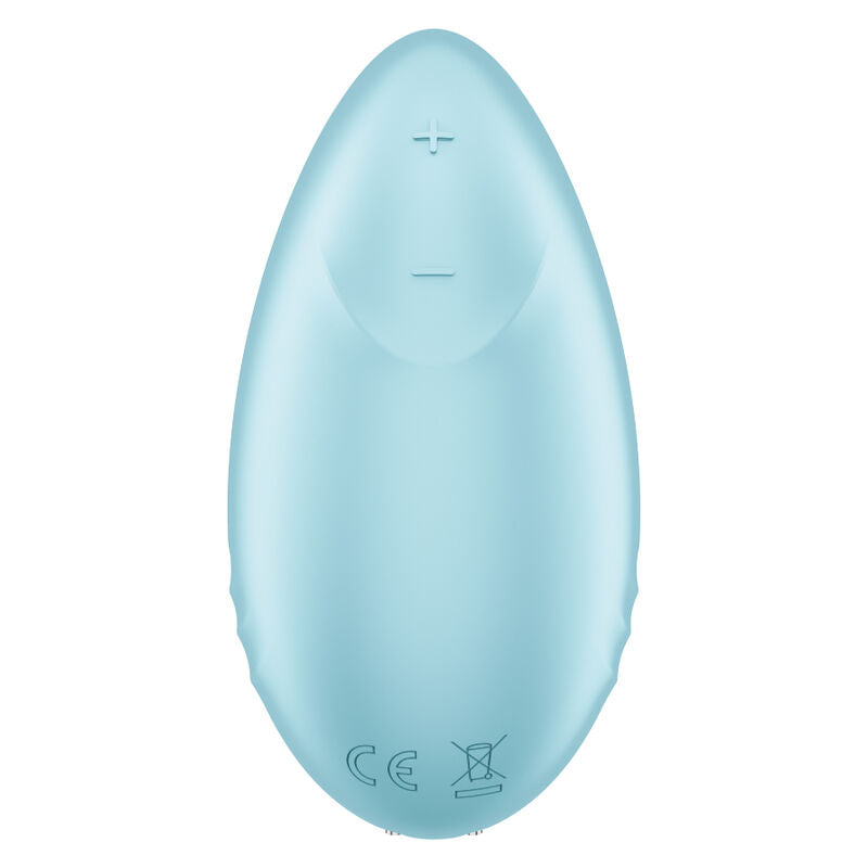 SATISFYER - VIBRATORE DA LAY-ON TROPICAL TIP BLU – Vibratori clitoridei da posare – foto 4