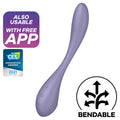SATISFYER - MULTI VIBRATORE G-SPOT FLEX 5 LILLA – Vibratori con APP