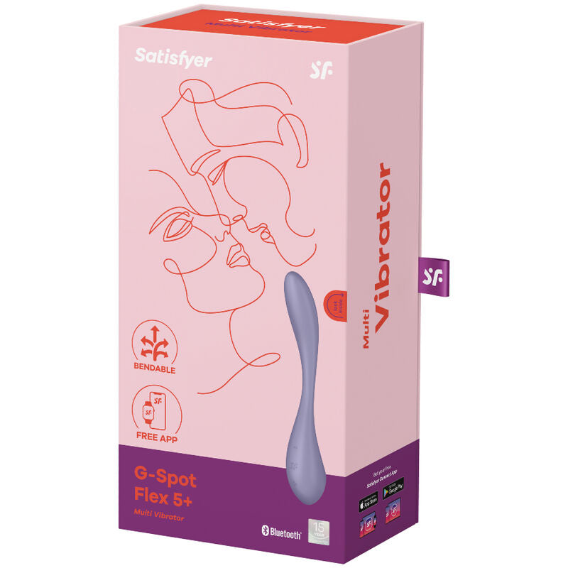 SATISFYER - MULTI VIBRATORE G-SPOT FLEX 5 LILLA – Vibratori con APP – foto 5