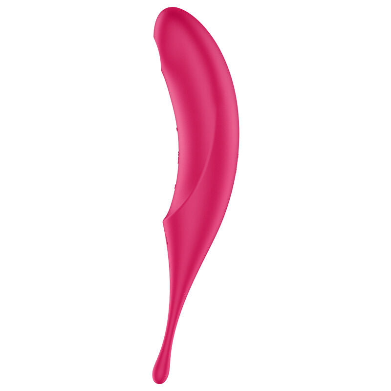 SATISFYER - STIMOLATORE E VIBRATORE TWIRLING PRO AIR PULSE ROSSO – Stimolatore dell'aria nessuna vibrazione – foto 3