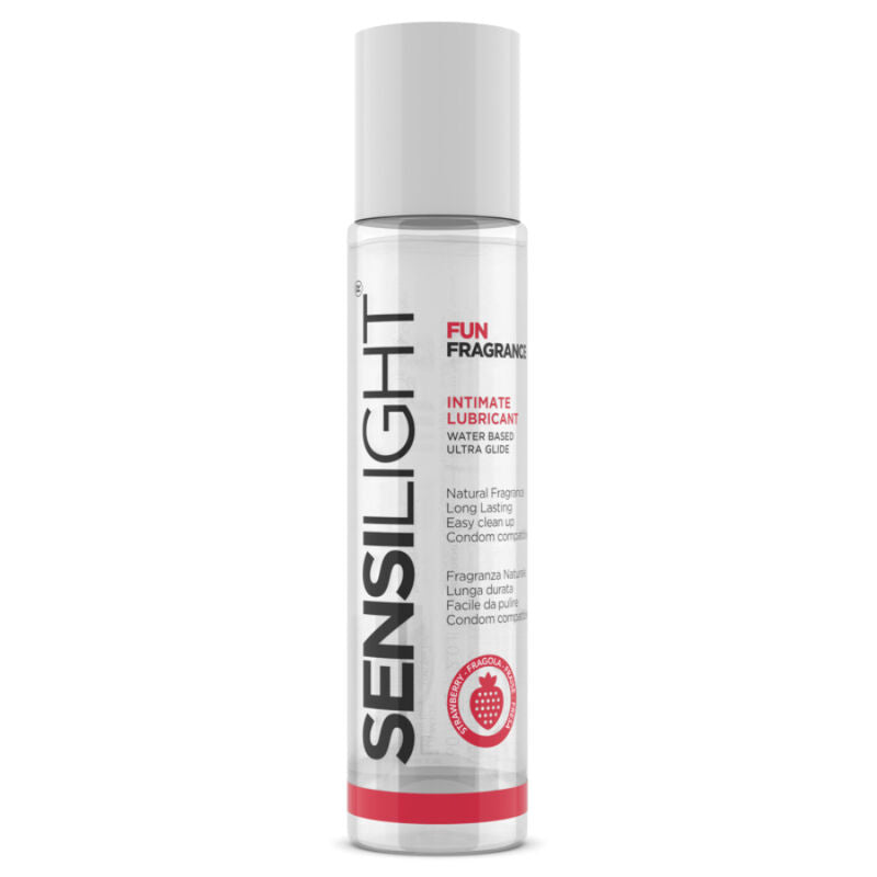 INTIMATELINE - LUBRIFICANTE A BASE ACQUA SENSILIGHT ALLA FRAGOLA 60 ML – Con sapori deliziosi