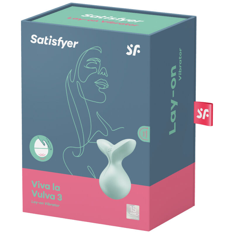 SATISFYER - VIBRATORE VIVA LA VULVA 3 LAY-ON VERDE – Massaggiatrici – foto 4