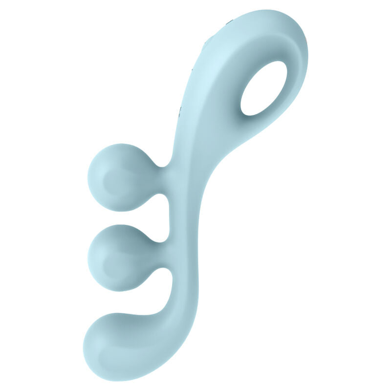 SATISFYER - MULTI VIBRATORE TRI BALL 2 BLU – Vibratori di coniglio – foto 2