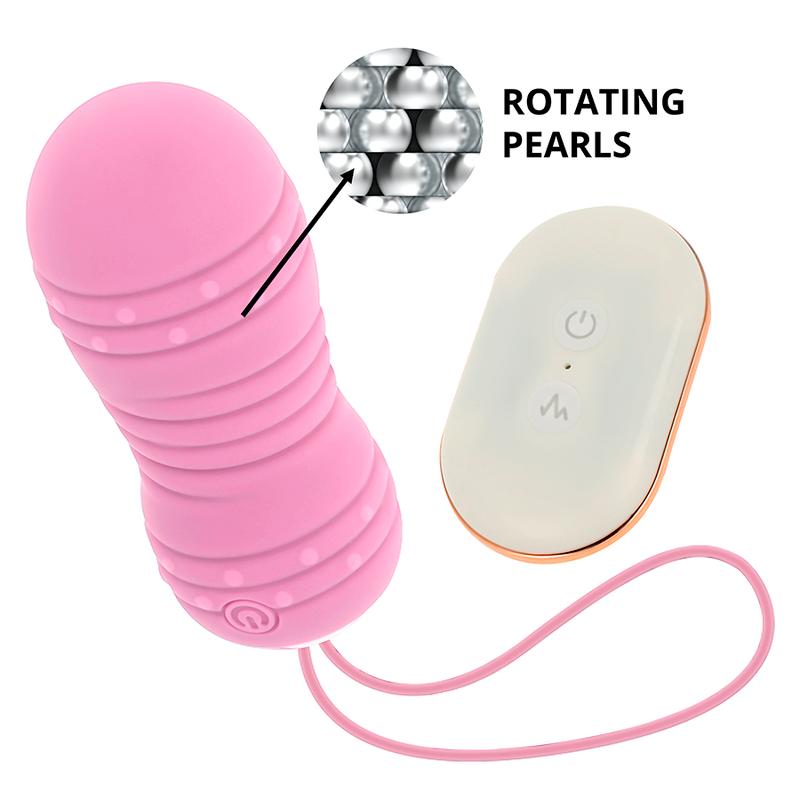 OHMAMA - UOVO TELECOMANDO 7 MODALITÀ ROTAZIONE ROSA – Telecomando