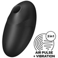 SATISFYER - STIMOLATORE E VIBRATORE VULVA LOVER 3 NERO – Stimolatore dell'aria nessuna vibrazione