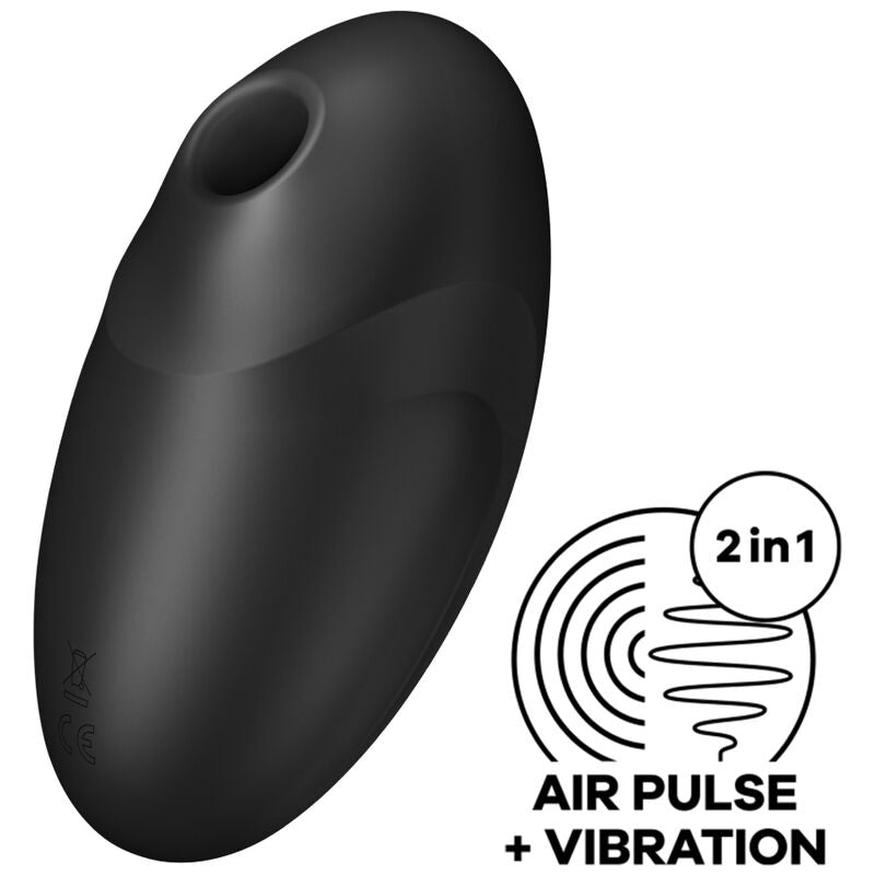 SATISFYER - STIMOLATORE E VIBRATORE VULVA LOVER 3 NERO – Stimolatore dell'aria nessuna vibrazione