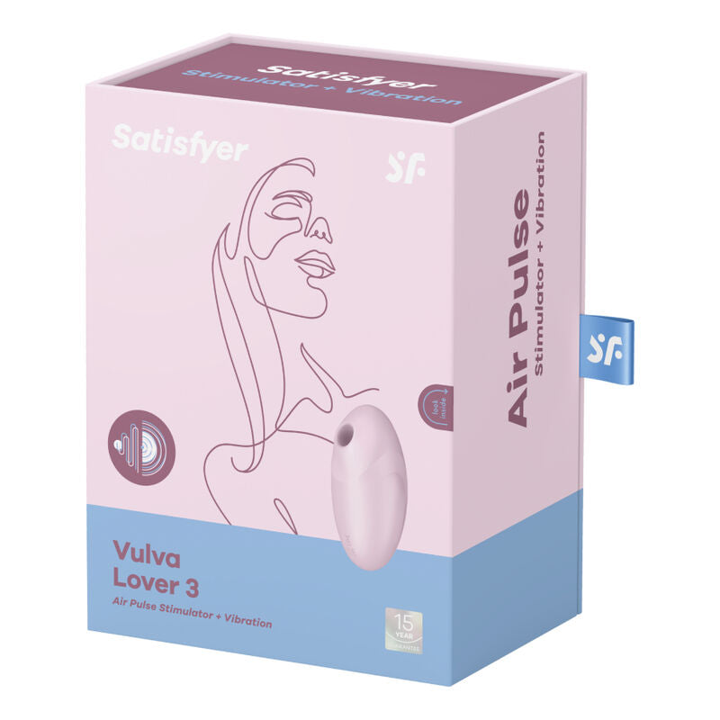 SATISFYER - STIMOLATORE E VIBRATORE VULVA LOVER 3 ROSA – Stimolatore dell'aria nessuna vibrazione – foto 4