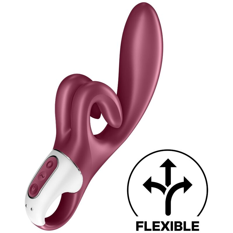 SATISFYER - VIBRAZIONE TOUCH ME RABBIT ROSSO – Vibratori di coniglio – foto 2