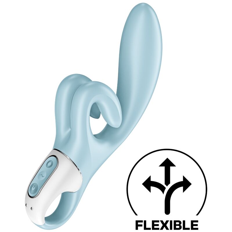 SATISFYER - VIBRAZIONE TOUCH ME RABBIT BLU – Vibratori di coniglio – foto 2
