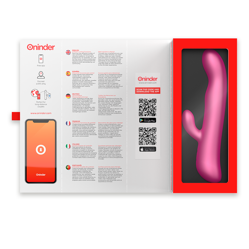 ONINDER - OSLO VIBRAZIONE E ROTAZIONE ROSA - APP GRATUITA – Vibratori con APP – foto 6
