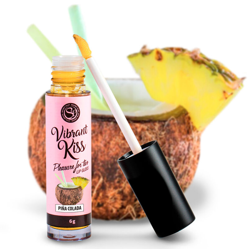 SECRETPLAY - LUCIDA LABBRA VIBRANT KISS - PINA COLADA – Per il sesso orale