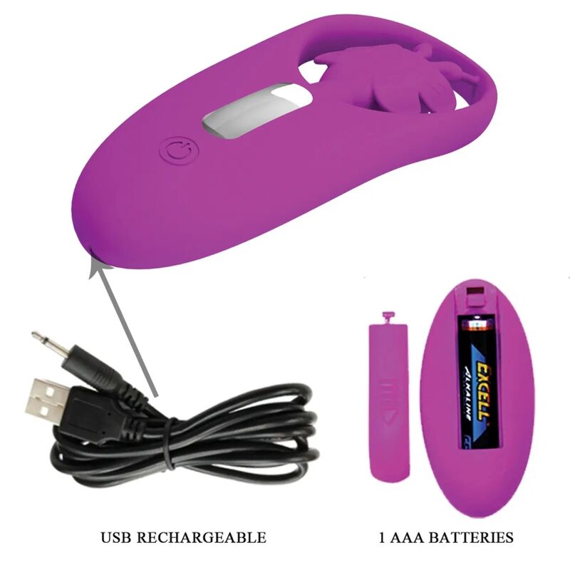 PRETTY LOVE - STIMOLATORE A FARFALLA PER MUTANDINE DANCING CON TELECOMANDO LILLA – Telecomando – foto 3