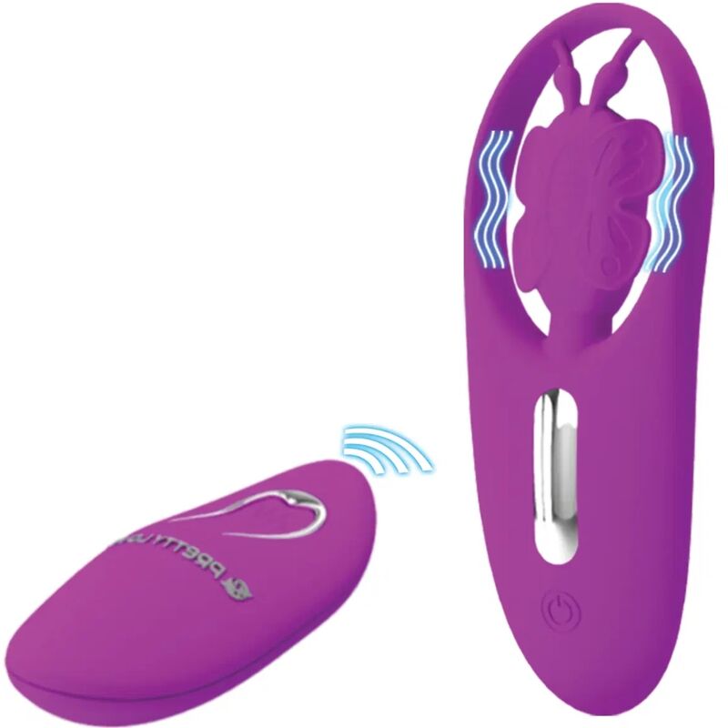 PRETTY LOVE - STIMOLATORE A FARFALLA PER MUTANDINE DANCING CON TELECOMANDO LILLA – Telecomando – foto 2