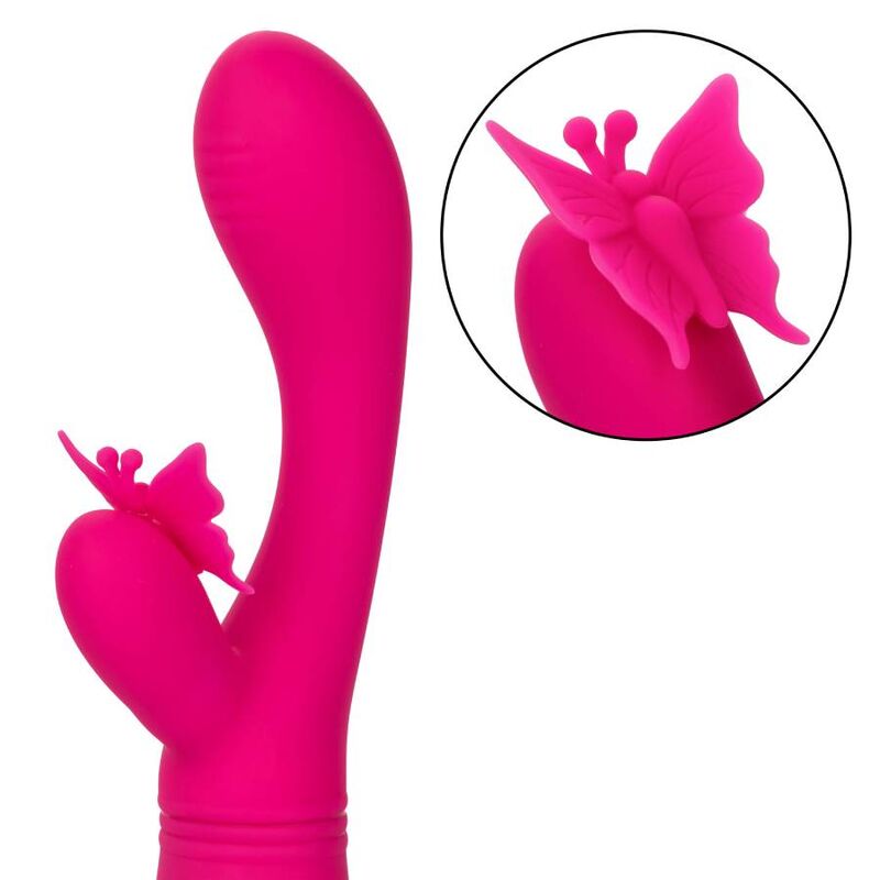 CALEXOTICS - BUTTERFLY KISS FLUTTER ROSA – Vibratori di coniglio – foto 5