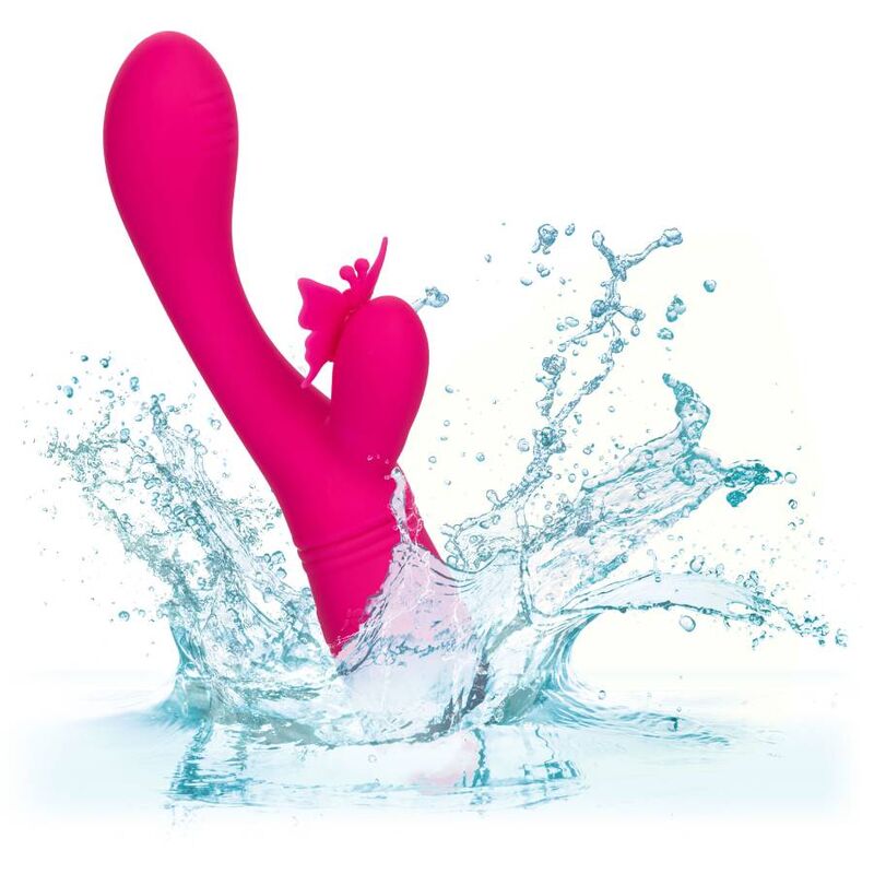 CALEXOTICS - BUTTERFLY KISS FLUTTER ROSA – Vibratori di coniglio – foto 8