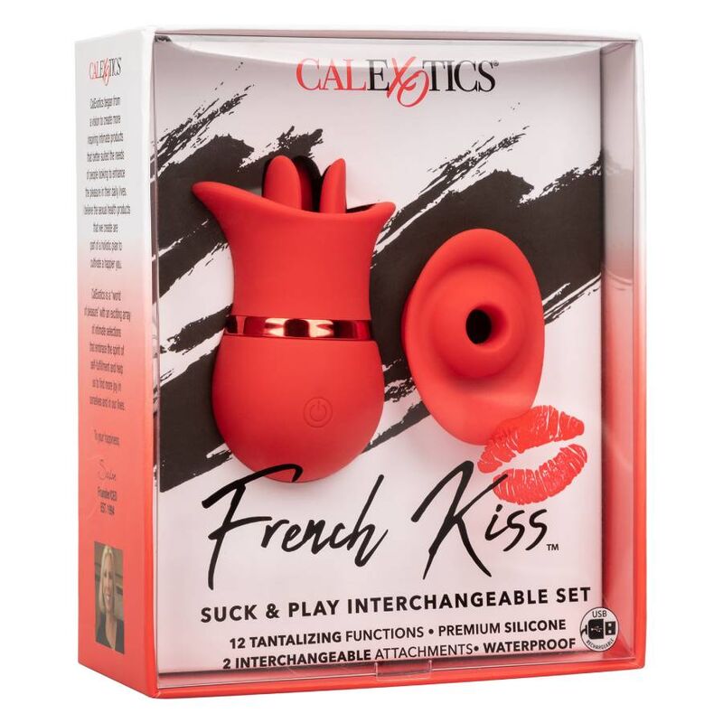CALEXOTICS - SET FRENCH KISS SUCCHIA E GIOCA – Vibratori clitoridei da posare – foto 16