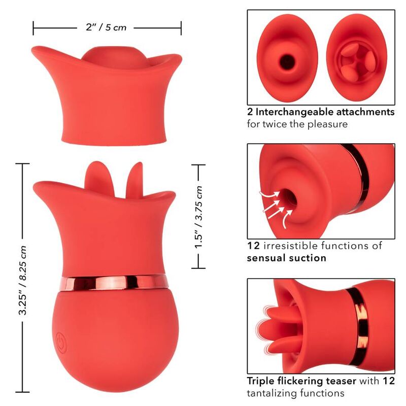 CALEXOTICS - SET FRENCH KISS SUCCHIA E GIOCA – Vibratori clitoridei da posare – foto 3
