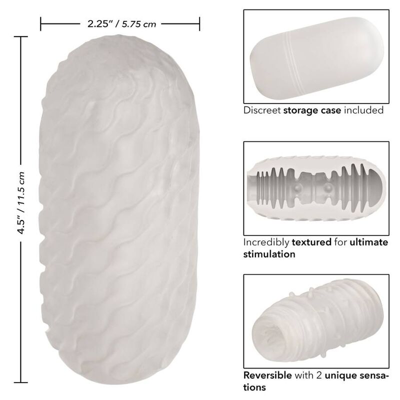 CALEXOTICS - STROKER REVERSIBILE A COSTE – Vagine con vibrazione – foto 3