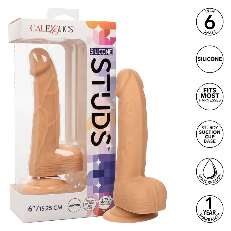 CALEXOTICS - BORCHIE IN SILICONE 15.24 CM PELLE – Falli senza vibrazioni – foto 2