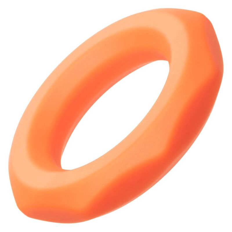 CALEXOTICS - ANELLO ALPHA SEXAGON ARANCIONE – Cockring senza vibrazione – foto 7