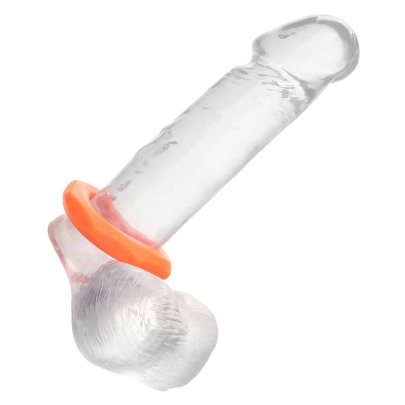 CALEXOTICS - ANELLO ALPHA SEXAGON ARANCIONE – Cockring senza vibrazione – foto 2