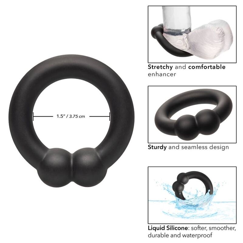 CALEXOTICS - ALPHA MUSCLE ANELLO NERO – Cockring senza vibrazione – foto 4