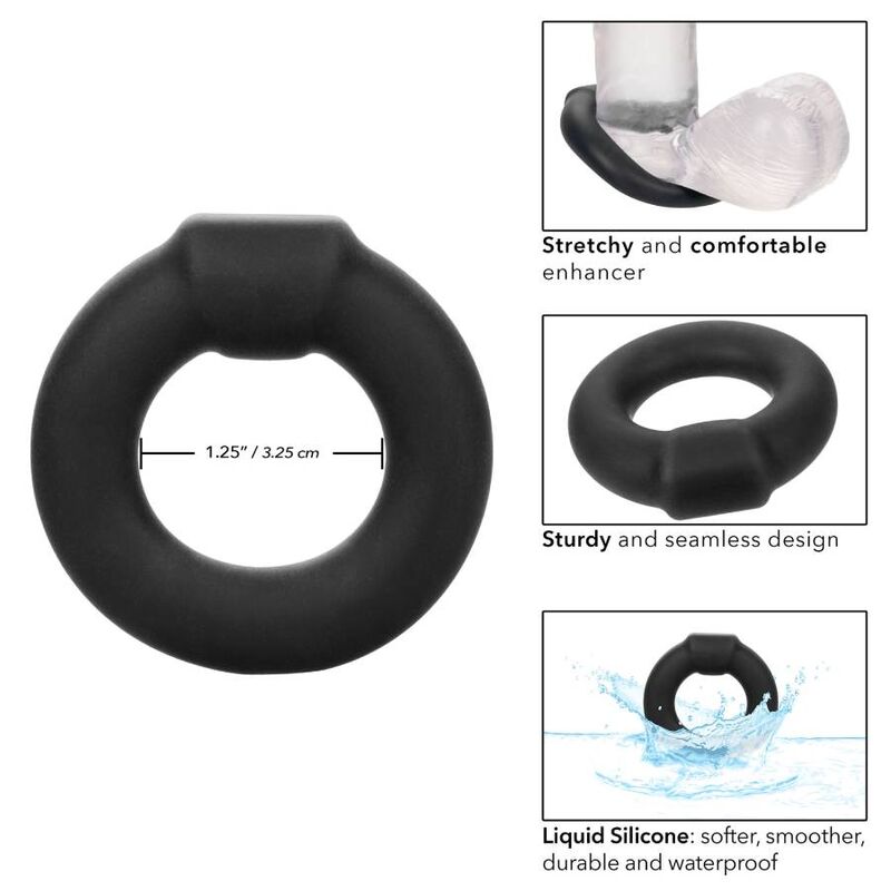 CALEXOTICS - ANELLO ALPHA OPTIMUM NERO – Cockring senza vibrazione – foto 3
