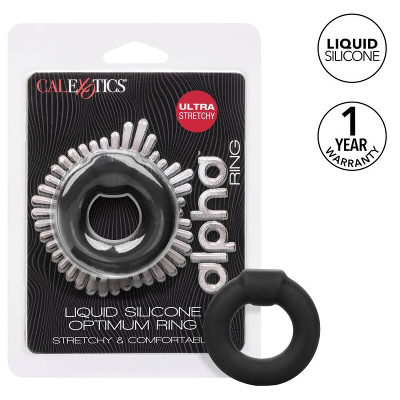 CALEXOTICS - ANELLO ALPHA OPTIMUM NERO – Cockring senza vibrazione – foto 2