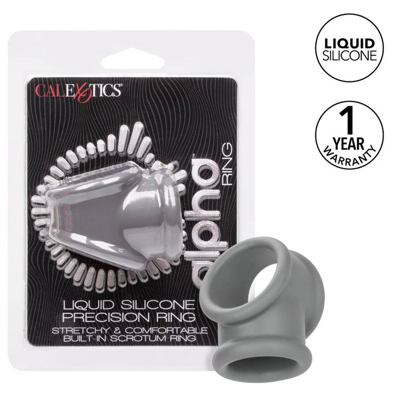 CALEXOTICS - ANELLO ALPHA PRECISION GRIGIO – Cockring senza vibrazione – foto 2