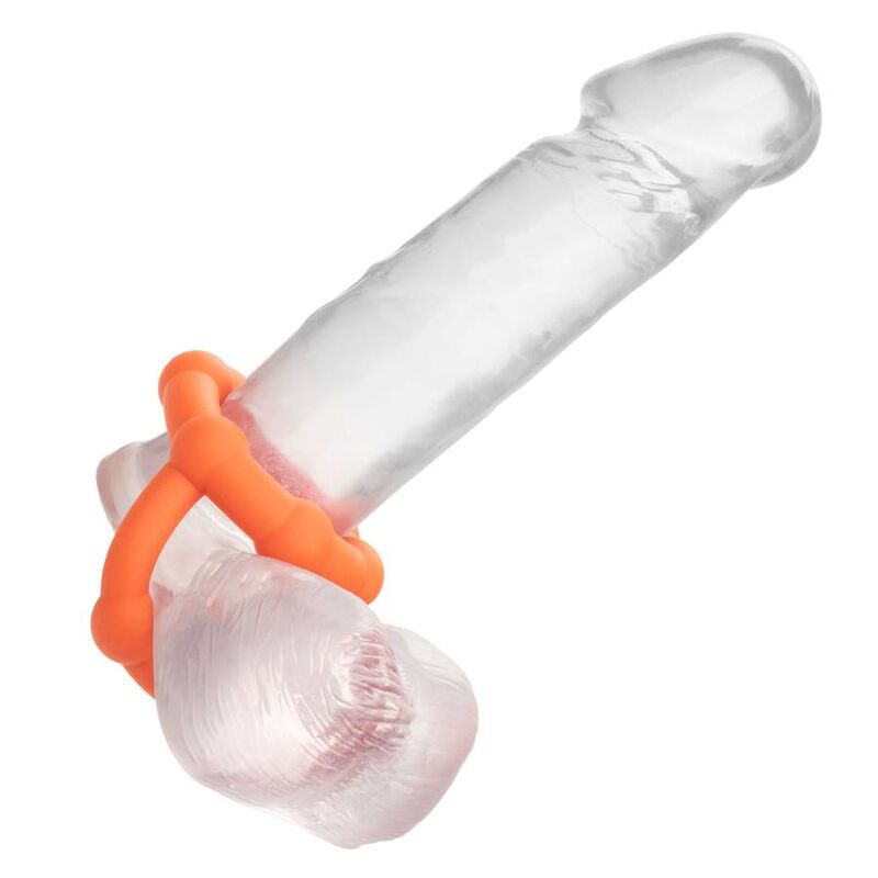 CALEXOTICS - ALPHA ALL STAR ANELLO ARANCIONE – Cockring senza vibrazione