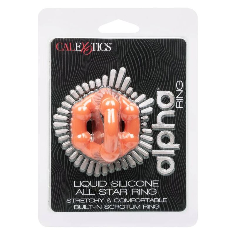 CALEXOTICS - ALPHA ALL STAR ANELLO ARANCIONE – Cockring senza vibrazione – foto 13