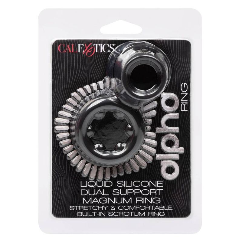 CALEXOTICS - ANELLO ALPHA DUAL MAGNUM NERO – Cockring senza vibrazione – foto 11