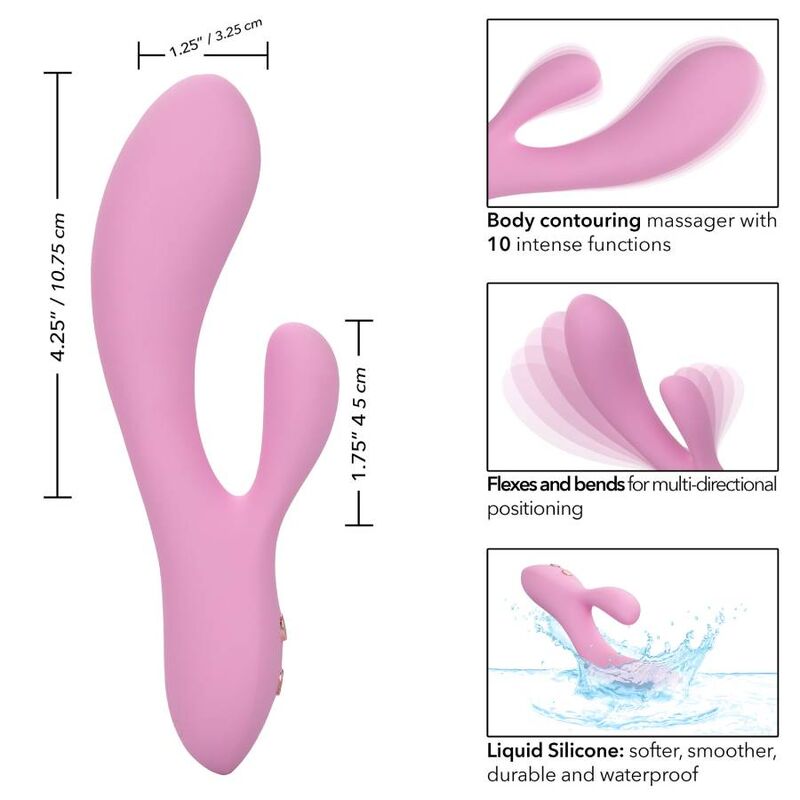 CALEXOTICS - CONTOUR ZOIE ROSA – Vibratori di coniglio – foto 3
