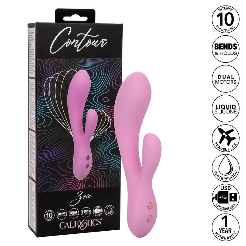 CALEXOTICS - CONTOUR ZOIE ROSA – Vibratori di coniglio – foto 2