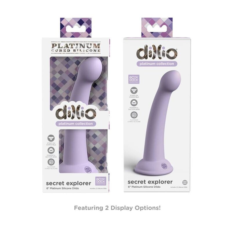 DILLIO - ESPLORATORE SEGRETO 15,24 CM VIOLA – Falli senza vibrazioni – foto 4
