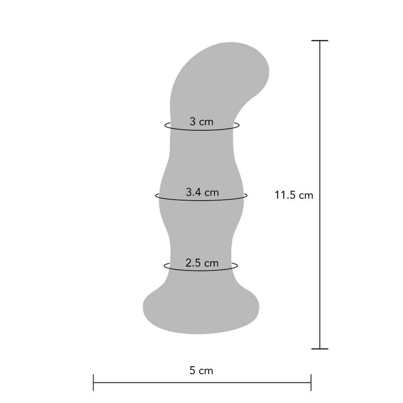 TOYJOY - THE GLEAMING BUTTPLUG IN VETRO VIBRANTE – Tappi anali – foto 2